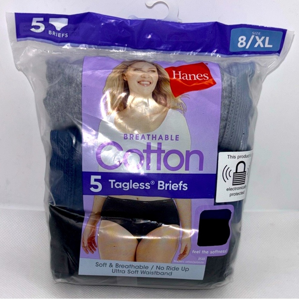 Hanes Breathable Cotton Multi Colored Tagless Briefs 5-Pack